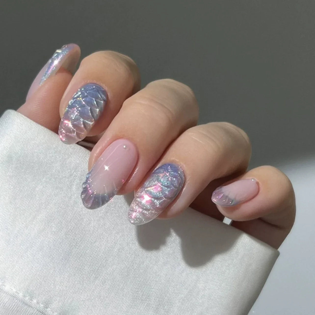Uñas Postizas Rosadas Kawaii
